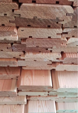 Siberian Larch 20 x 95mm T.G.V. Cladding ST0.L 