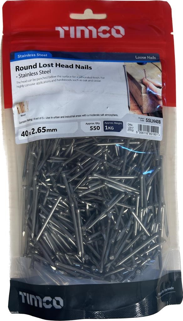 Stainless Steel Lost Head Stainless Steel Nails Steel Nails